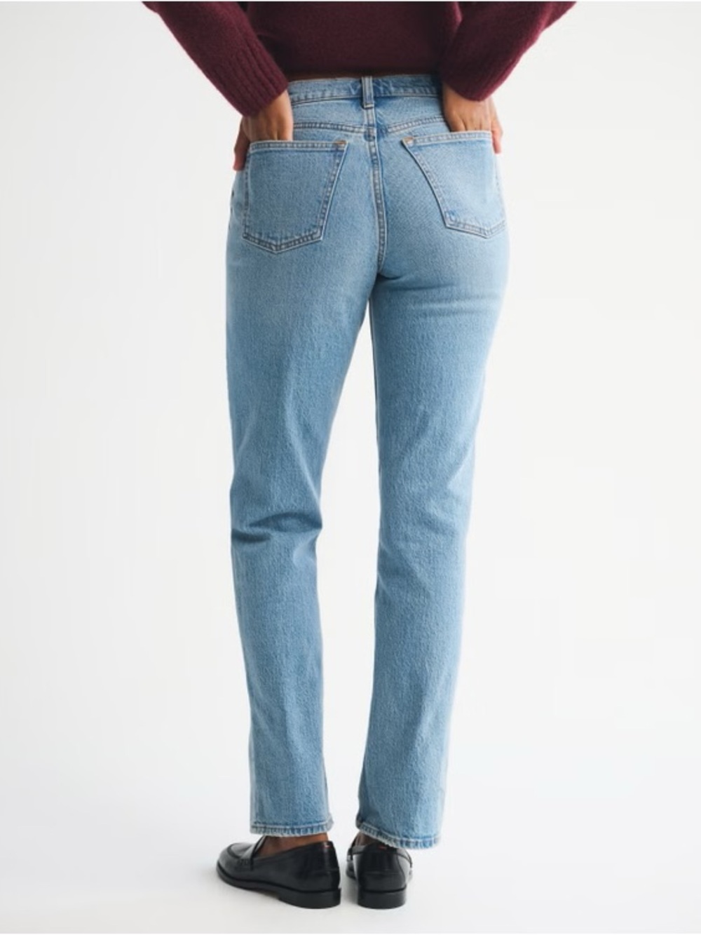 NWT Abercrombie & Fitch Curve Love 90s Slim Straight Jean